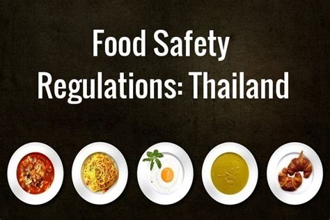 Thailand Food Regulation .